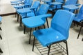 Blue Lecture chairs