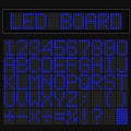 Blue LED digital font display