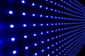 Blue LED pattern and digital light background Royalty Free Stock Photo