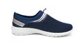 Blue leisure shoe for man on white