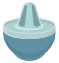 Blue lemon squeezer, icon