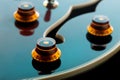 Blue-letric Guitar Royalty Free Stock Photo