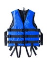 Blue life jacket