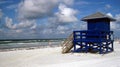 Lifeguard hut on Siesta Key Royalty Free Stock Photo