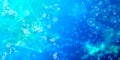 Blue light bokeh abstract technology background wallpaper with circle blur sparkle Royalty Free Stock Photo