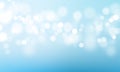 Blue light bokeh flare glitter or sparkling vector background Royalty Free Stock Photo