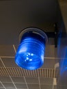 Blue light on the ceiling Royalty Free Stock Photo