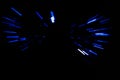 Blue light explosion - Light painting