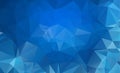 Blue Light Polygonal Low polygon Triangle Pattern Background Royalty Free Stock Photo