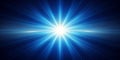 Blue Light Rays - Digital Art - Abstract - Light Burst Concept Royalty Free Stock Photo