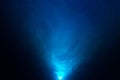 Blue light smoke Royalty Free Stock Photo