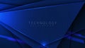 Blue light sparkle line on dark , Technology design concept . abstract background about modernistic tech