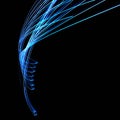 Blue swirl - Blue light trail Royalty Free Stock Photo