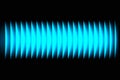 Blue Light Wave Interference Ã¢â¬\' Horizontal Abstract Pattern with Symmetrical Glow Stripes Royalty Free Stock Photo