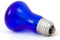 Blue lightbulb isolated