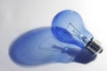 Blue Lightbulb Shadow