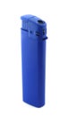 Blue lighter on white Royalty Free Stock Photo