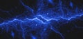Blue lightning, abstract plasma