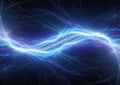 Blue lightning bolt Royalty Free Stock Photo