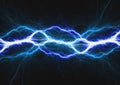 Blue lightning bolt, Royalty Free Stock Photo