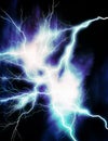 Blue lightning Royalty Free Stock Photo