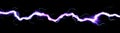 Blue lightning, power energy charge, black abstract background. Blitz effect. Night storm flash, thunderstorm. Thunder shock