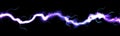 Blue lightning, power energy charge, black abstract background. Blitz effect. Night storm flash, thunderstorm. Thunder shock