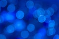 Bokeh background with blue lights