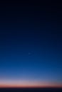 Blue ligth sunrise in the top of mountain Royalty Free Stock Photo