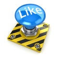 Blue like button Royalty Free Stock Photo