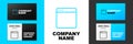 Blue line Browser window icon isolated on white background. Logo design template element. Vector