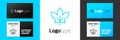 Blue line Canadian maple leaf icon isolated on white background. Canada symbol maple leaf. Logo design template element Royalty Free Stock Photo