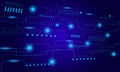 blue line circuit networking hi tech technology abstract background Royalty Free Stock Photo