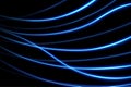 Blue Line Motion Blur Effect, Vector Illustration Royalty Free Stock Photo