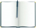 Blue lined journal