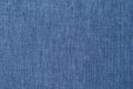 Blue linen fabric closeup