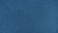 Blue linen fabric texture background. High resolution close up of natural woven textile surface. Royalty Free Stock Photo
