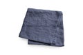 Blue Linen Napkin Square Form Folded for Serving Table Setup