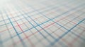 With blue lines along the x-axis and red lines along the y-axis on white graph paper