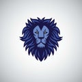 Blue Lion Logo Vector