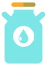 Blue liquid container symbol. Glass jar icon Royalty Free Stock Photo