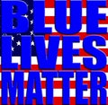 Blue Lives Matter with Flag