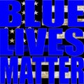 Blue Lives Matter with Flag