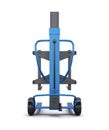 Blue loader. 3d illustration. Rear view. Royalty Free Stock Photo
