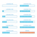 Blue loading bar. Royalty Free Stock Photo