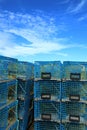 Blue lobster cage