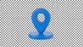 Blue Location Marker Icon Royalty Free Stock Photo