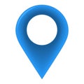 Blue location pin