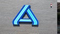 Blue logo of Aldi store chain