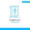Blue Logo design for Code, edit, editor, language, program. Busi